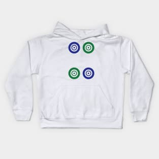 Four Circle Wheel Dot Si Tong 筒 Tile. It's Mahjong Time! Kids Hoodie